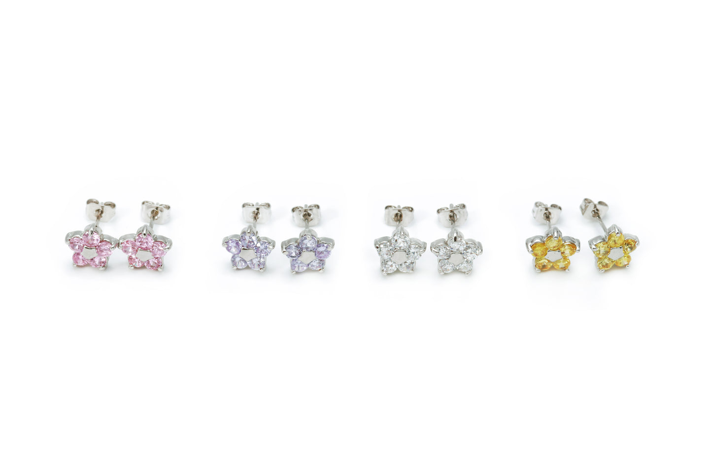 Brincos Flores Colors XYE61234