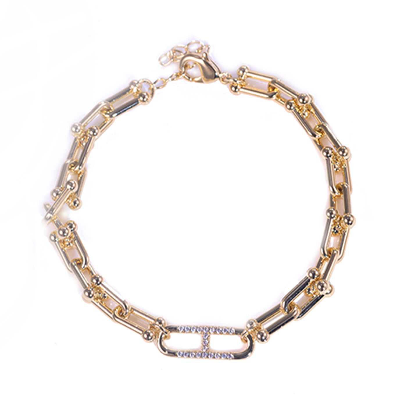 Pulseira inspiracao elos lisos DCG0438