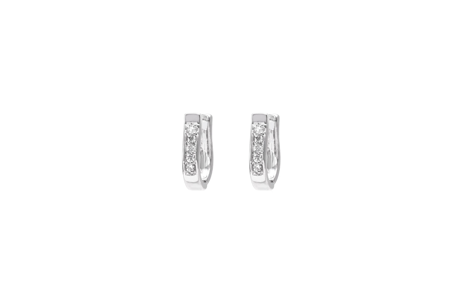Brincos Argola U Cravejada XYE100043