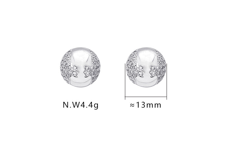 Brincos Esfera de luxo XYE100005