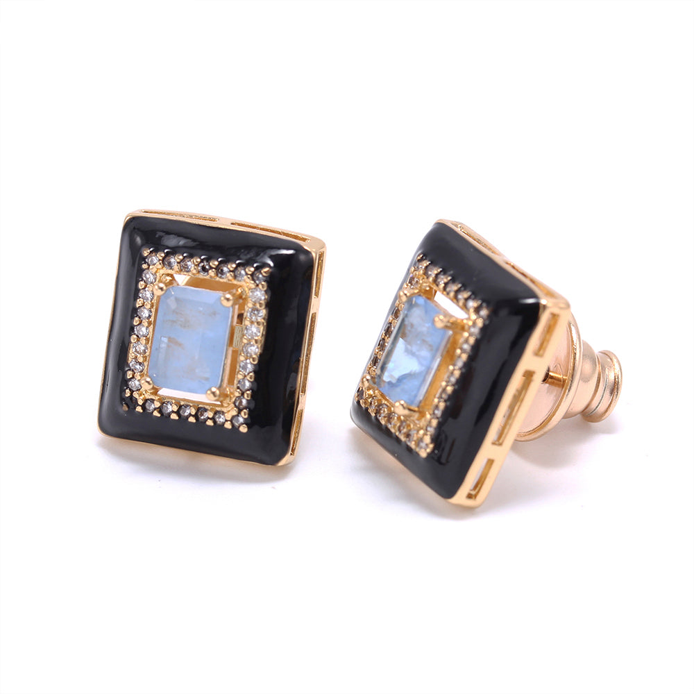Brinco Moldura Deep Blue & Pink XYS100698