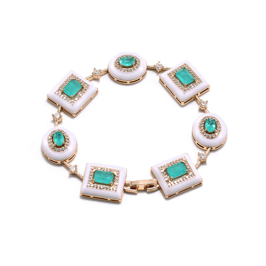 Pulseira Moldura Deep Blue & Pink XYS100698