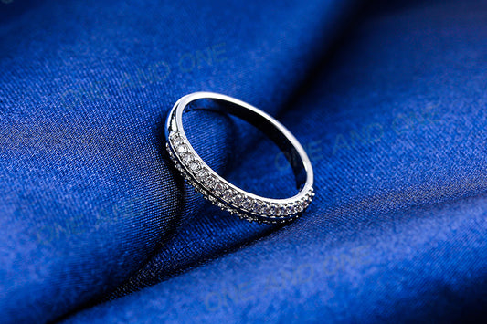 Anel alianca cravejada XYR101681