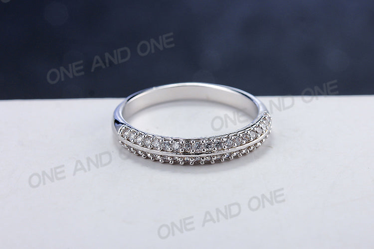 Anel alianca cravejada XYR101681