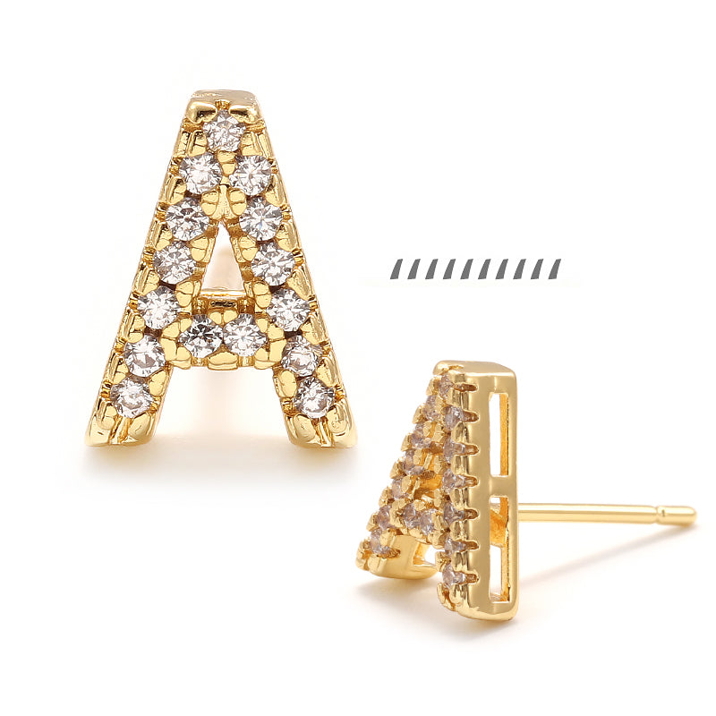 XYPJ100457 letter Stud Earrings