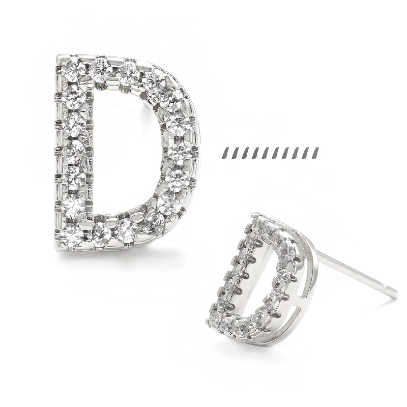 XYPJ100457 letter Stud Earrings