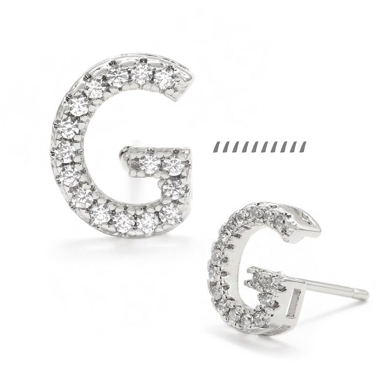 XYPJ100457 letter Stud Earrings
