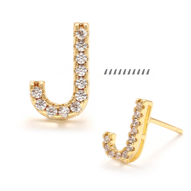 XYPJ100457 letter Stud Earrings