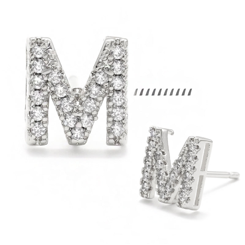 XYPJ100457 letter Stud Earrings