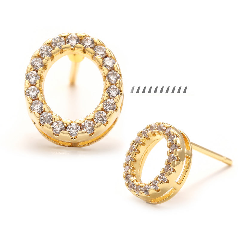 XYPJ100457 letter Stud Earrings