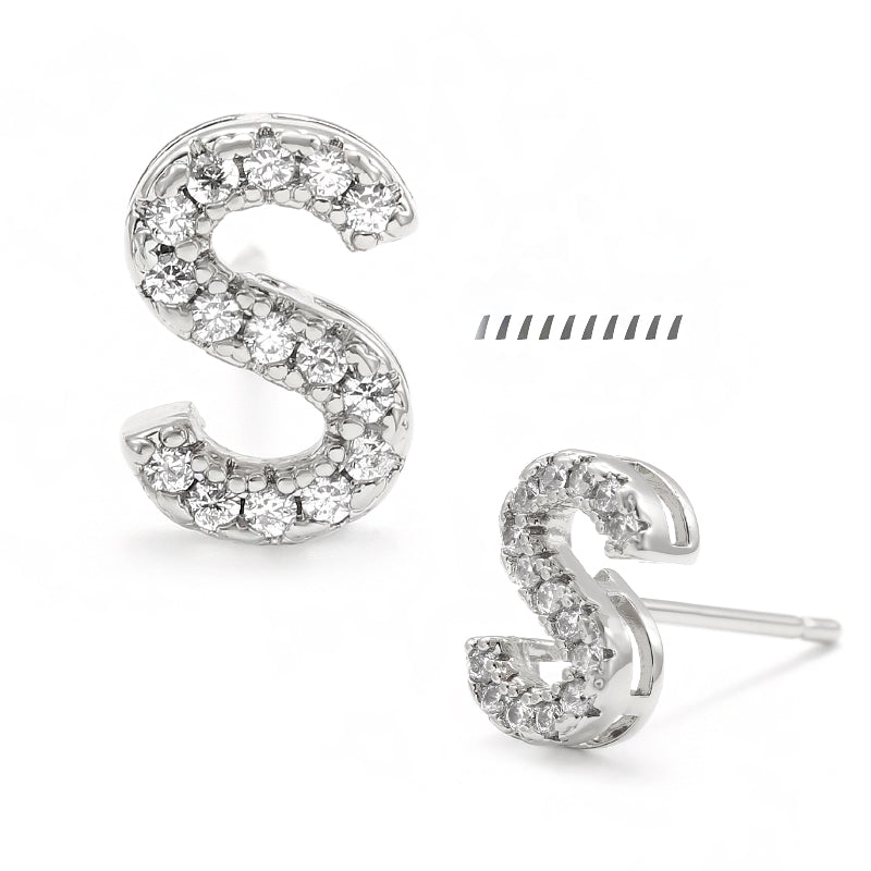 XYPJ100457 letter Stud Earrings