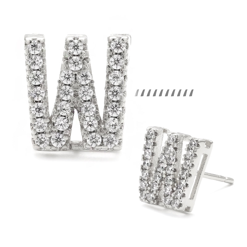 XYPJ100457 letter Stud Earrings