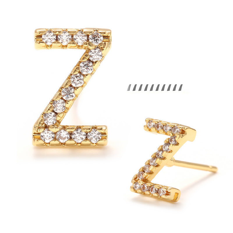 XYPJ100457 letter Stud Earrings