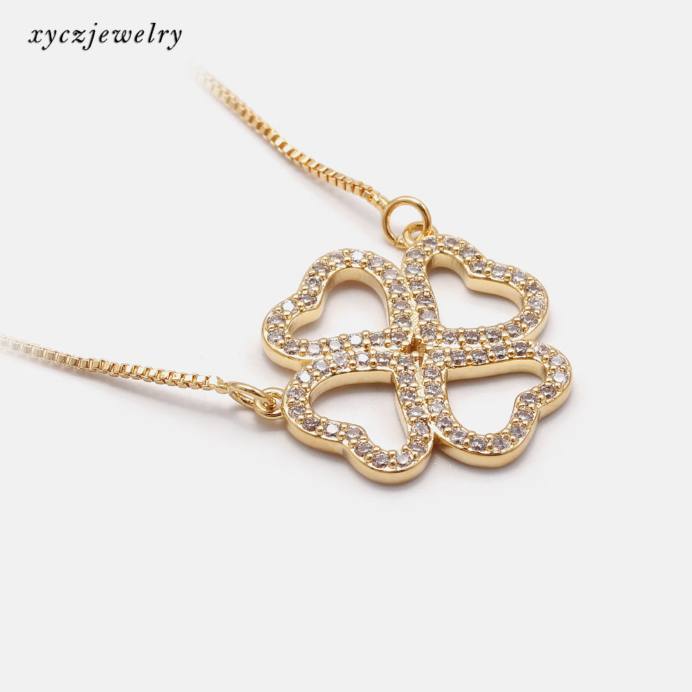 Colar trevo Vazado XYN100563