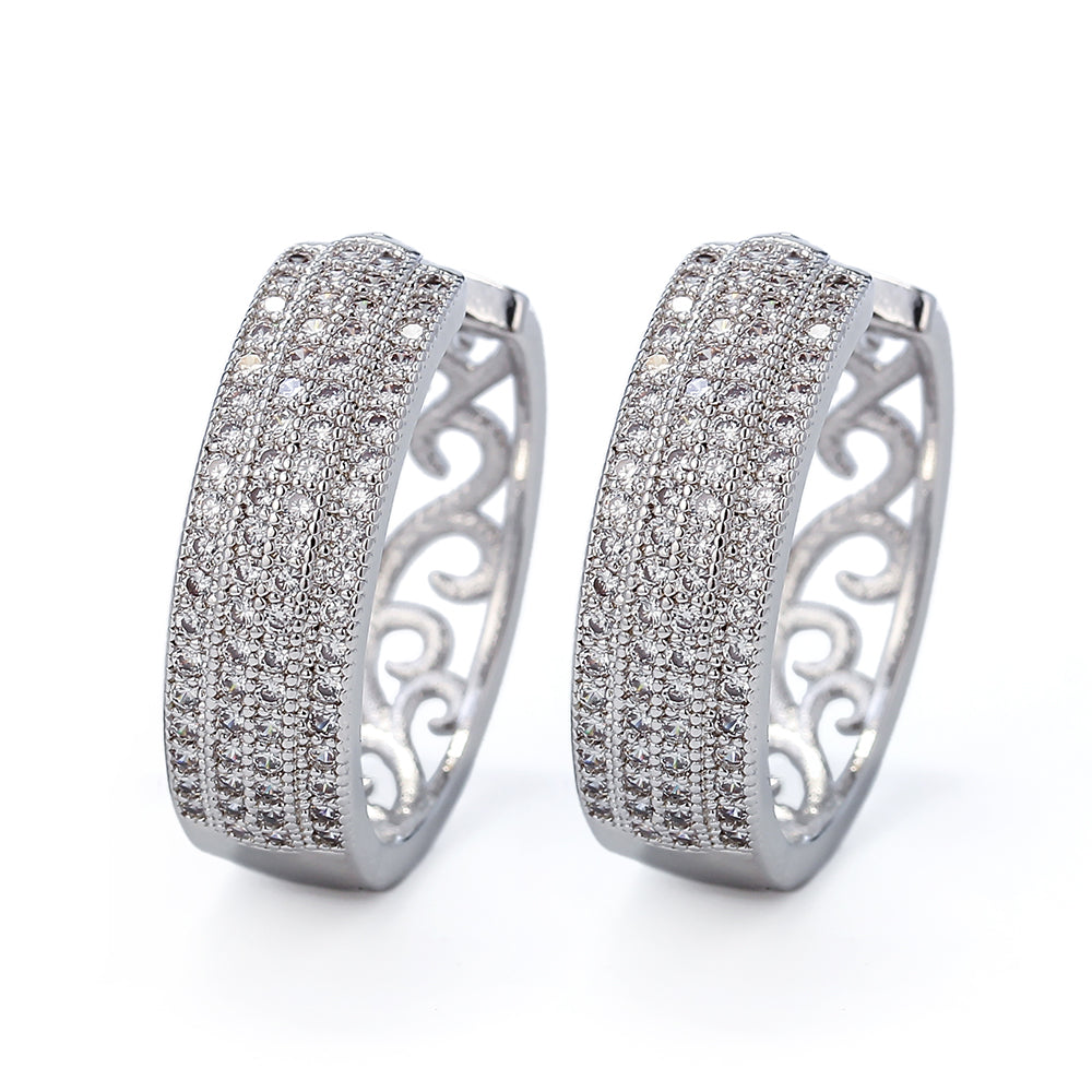 Brincos argolas luxo 102298