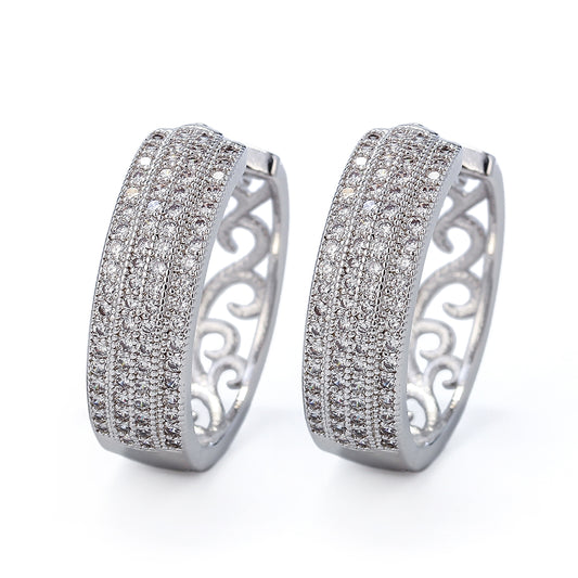 Brincos argolas luxo 102298