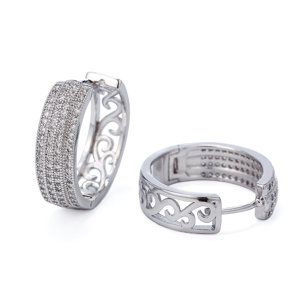 Brincos argolas luxo 102298