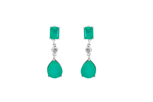 Brincos Gotas pedra Fusion XYE103909