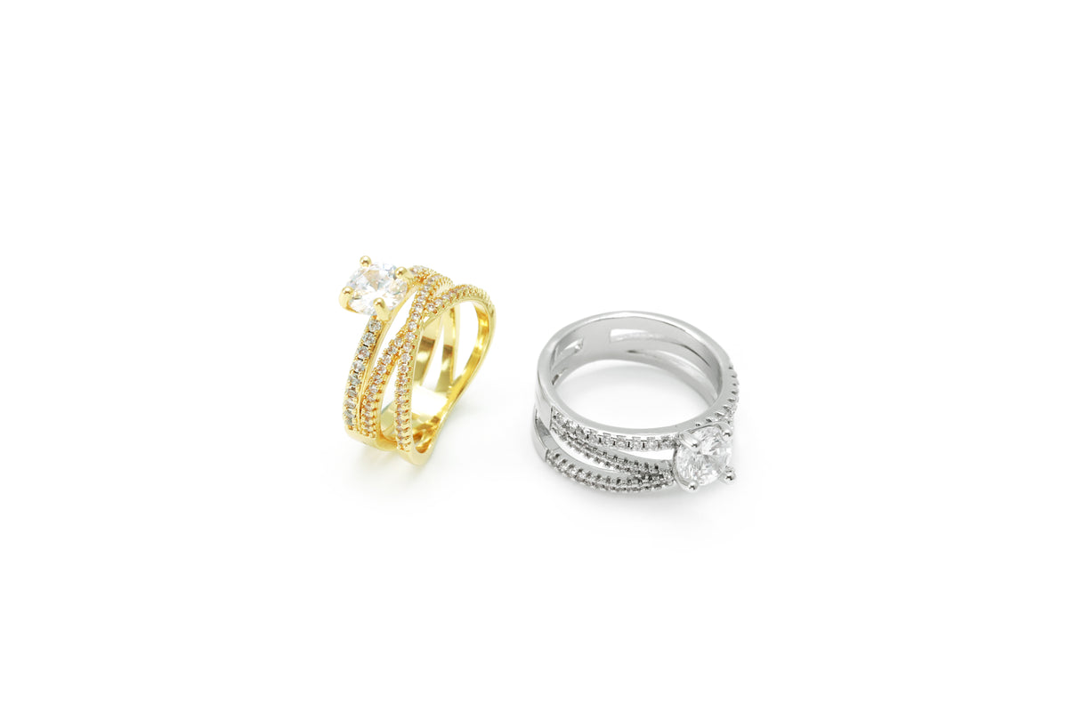 Anel Entrelace de Luxo XYR103307