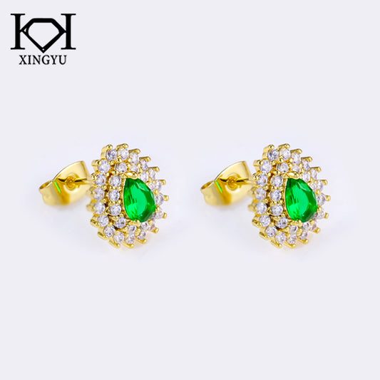 Brincos gotas Cravejadas XYE105087