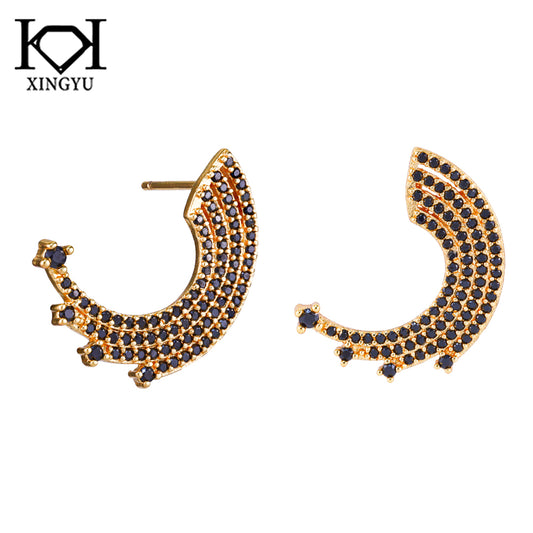 Brinco Ear Cuff Fantasia Black LB141
