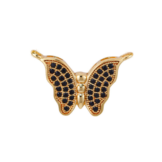 Colar Borboleta Monarca Red Black LB328 – Apenas o pingente, sem corrente