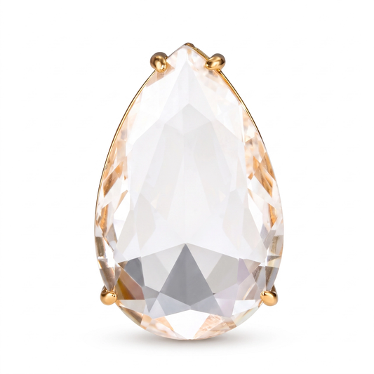 Colar Gota de Cristal Black White LB336 – Apenas o pingente, sem corrente