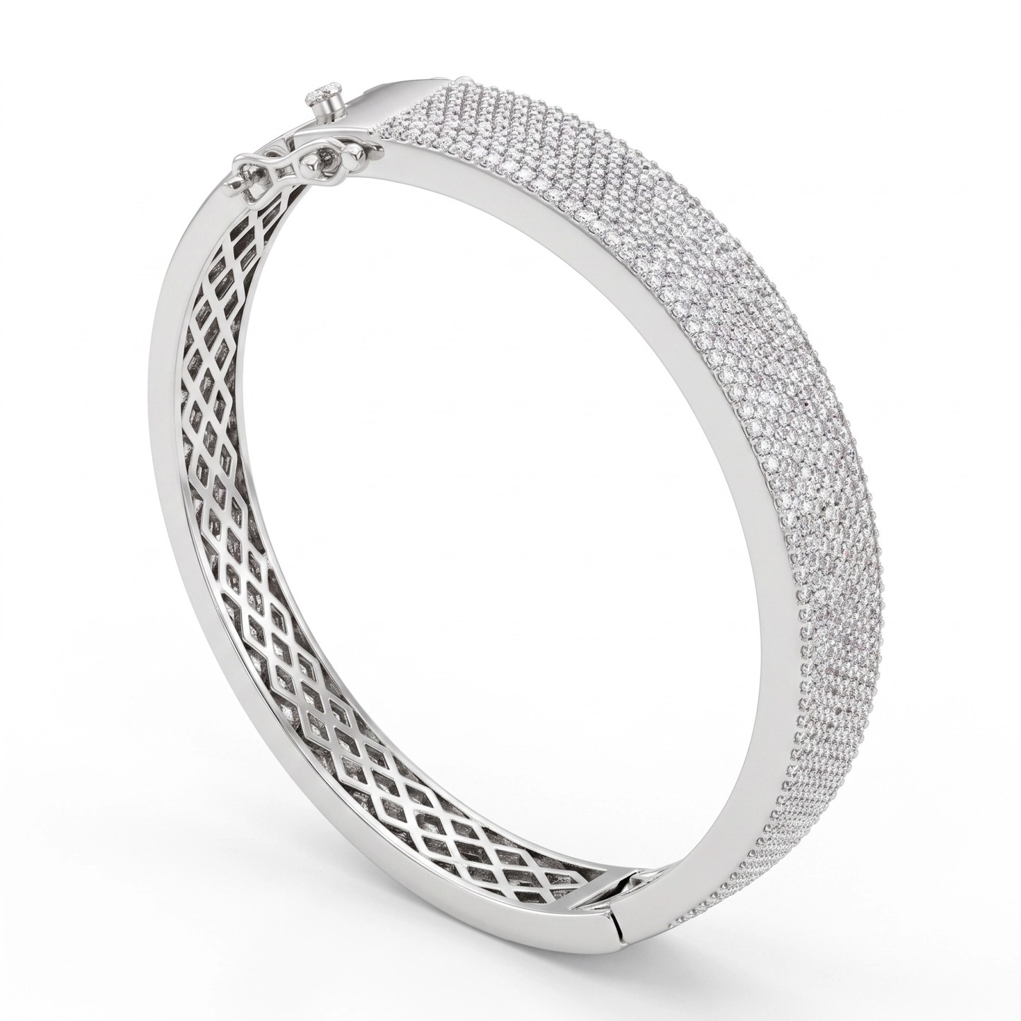 Bracelete Coração Cravejado LB400