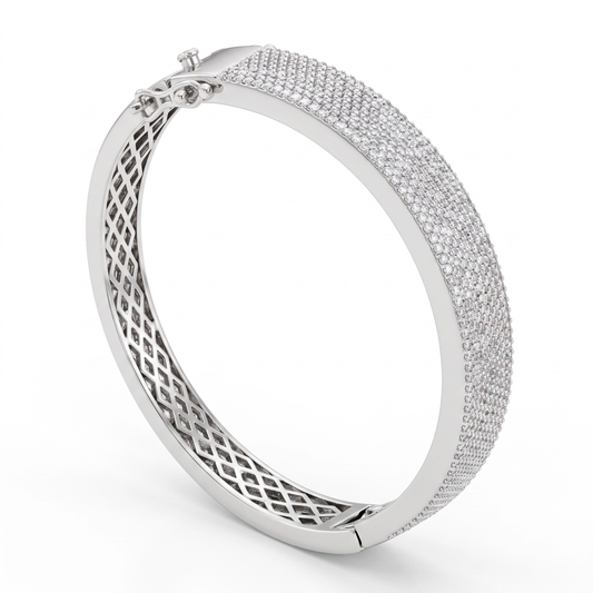 Bracelete Coração Cravejado LB400