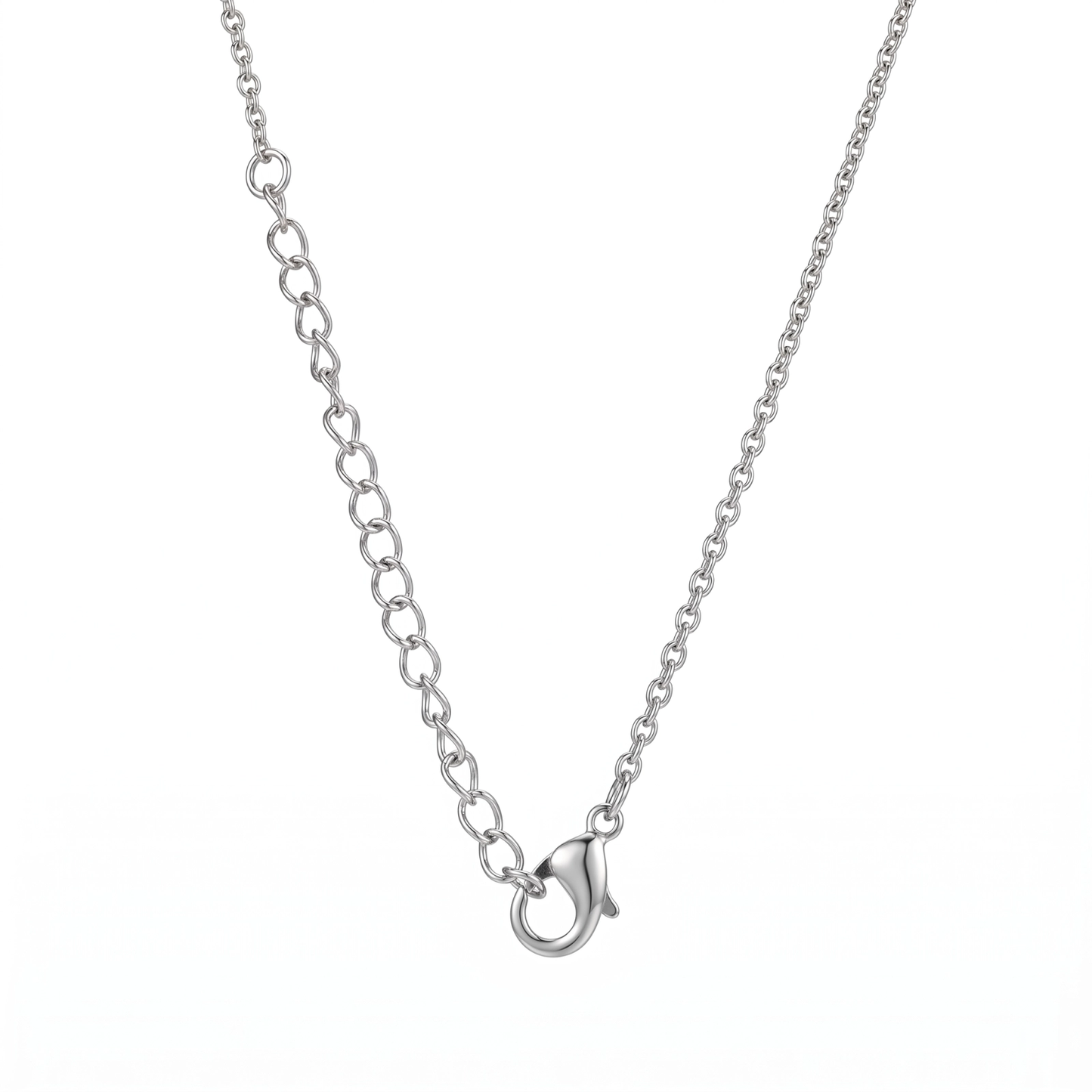 Colar Gota Cristal Rosa LB42
