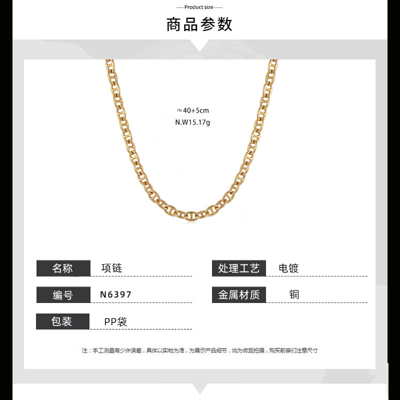 Colar Horizonte Dourado N6397