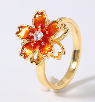 Anel flor do fogo EBG0051