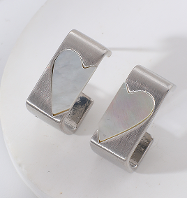 Brinco Placa de coração EBG0014