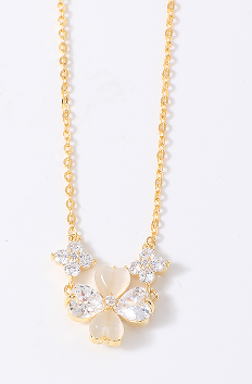 Colar trevos reluzentes EBG0028