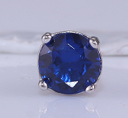 brinco Ponto de luz Azul Prata 925 ER-RD4