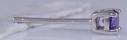 Brinco Ponto de luz purple prata 925 ER-RD3