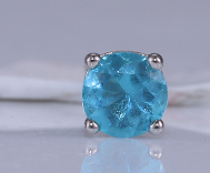 Brinco Ponto de Luz azul bebe Prata 925 ER-RD3