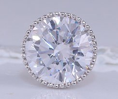 Brinco redondo Luxo Prata 925 CES05448