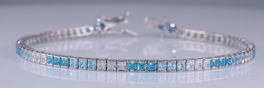 Pulseira Riviera Blue 16CM Prata 925 CH03103