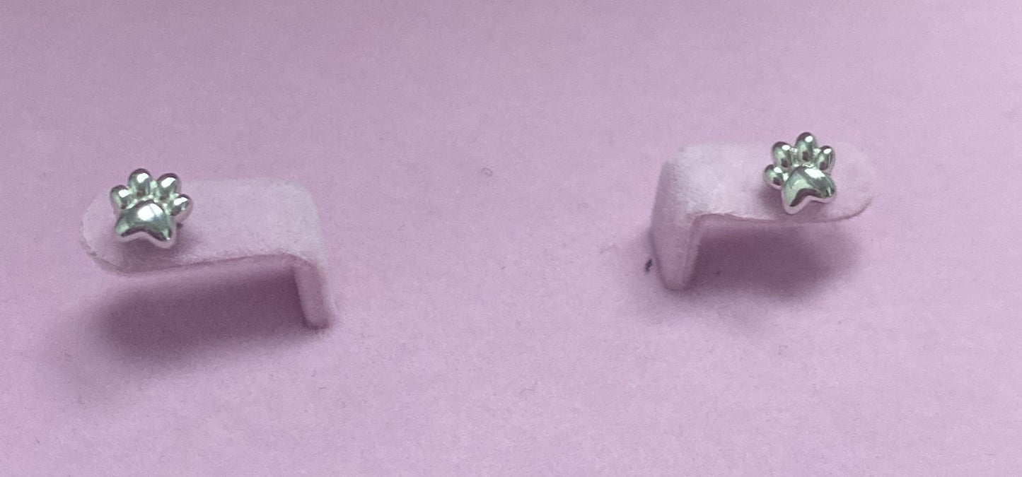 Brinco Pata de Cachorro - Prata 925 DCG0344