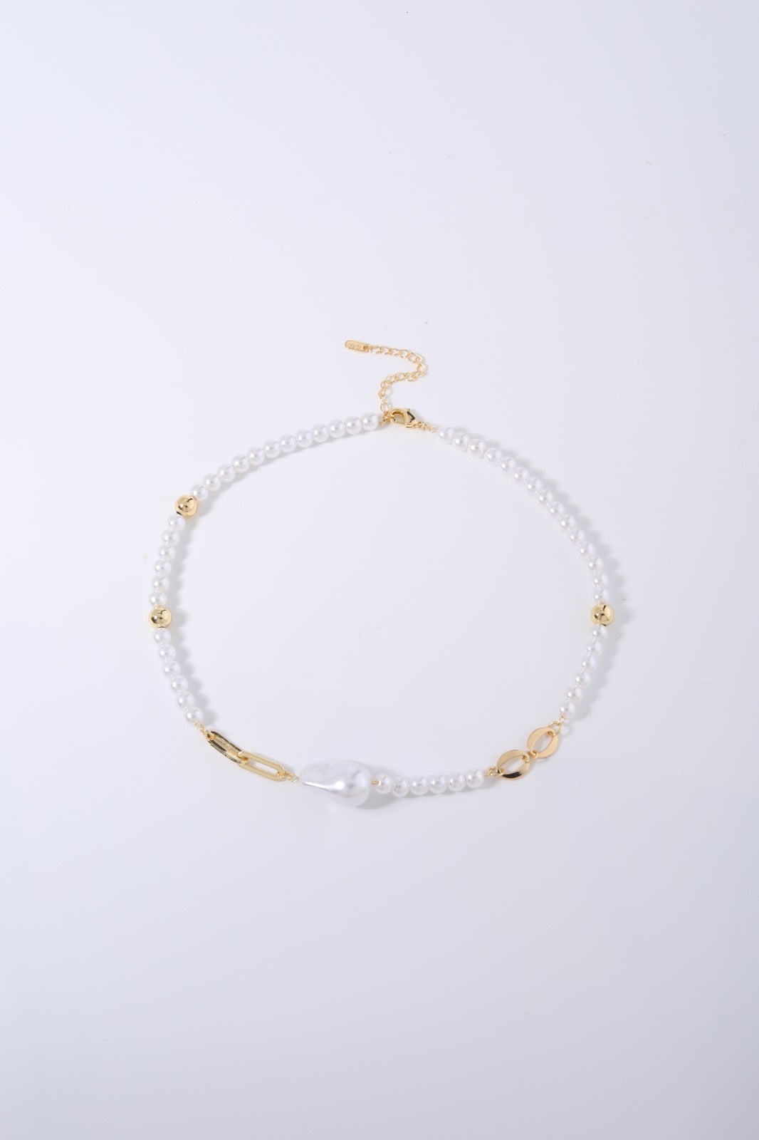 Colar perolas Shell e Elos DCG0382