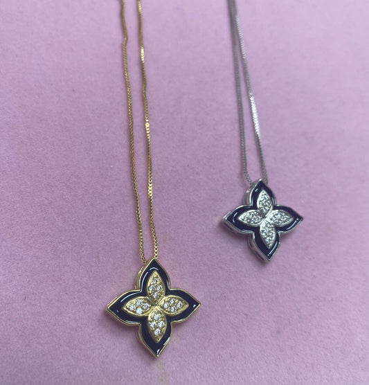 Colar Inspiracao pingente trevo XYS101535