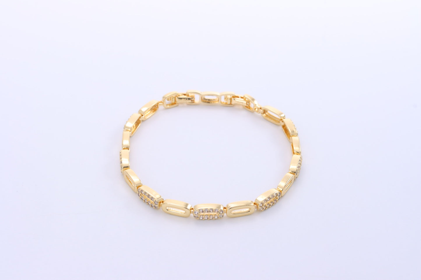 Pulseira Elos Cravejados  DCG0399