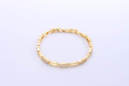 Pulseira Elos Cravejados  DCG0399