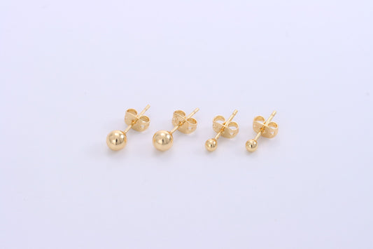 Brinco bolinha lisa 3mm DCG0425