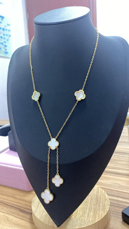 Colar Inspiracao trevos magnificos longo XYS101536-2