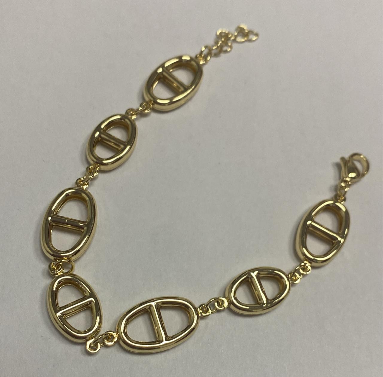 Pulseira elos lisos Glamour DCG0471