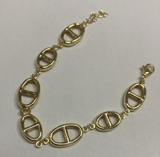 Pulseira elos lisos Glamour DCG0471
