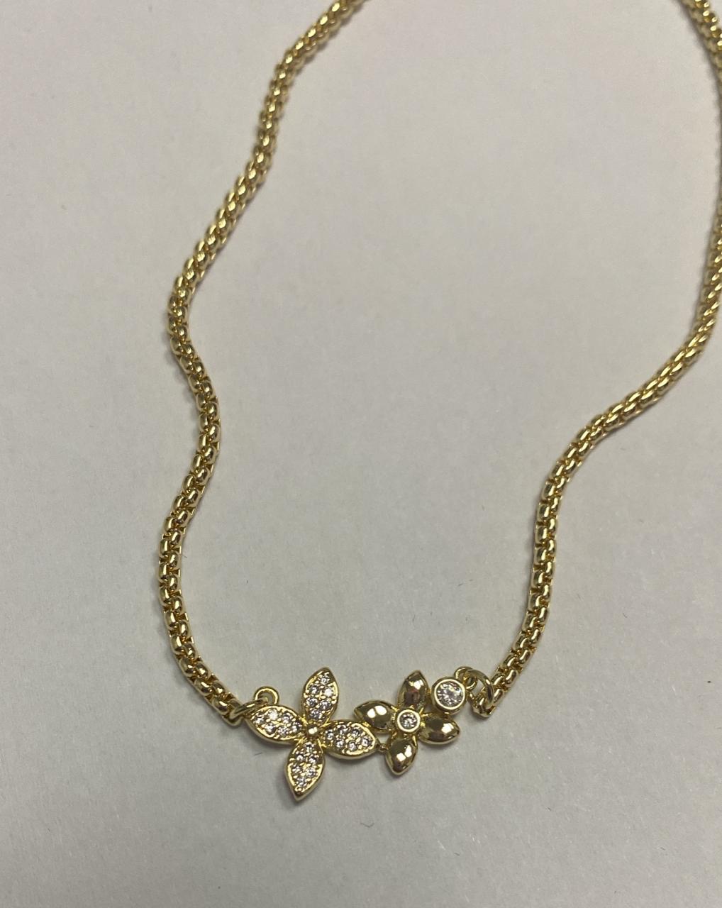 Colar elos e flores DCG0491