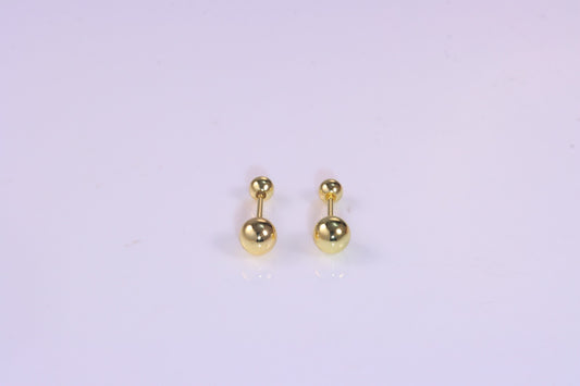 Brincos esferas Lisas 6mm DCG0449